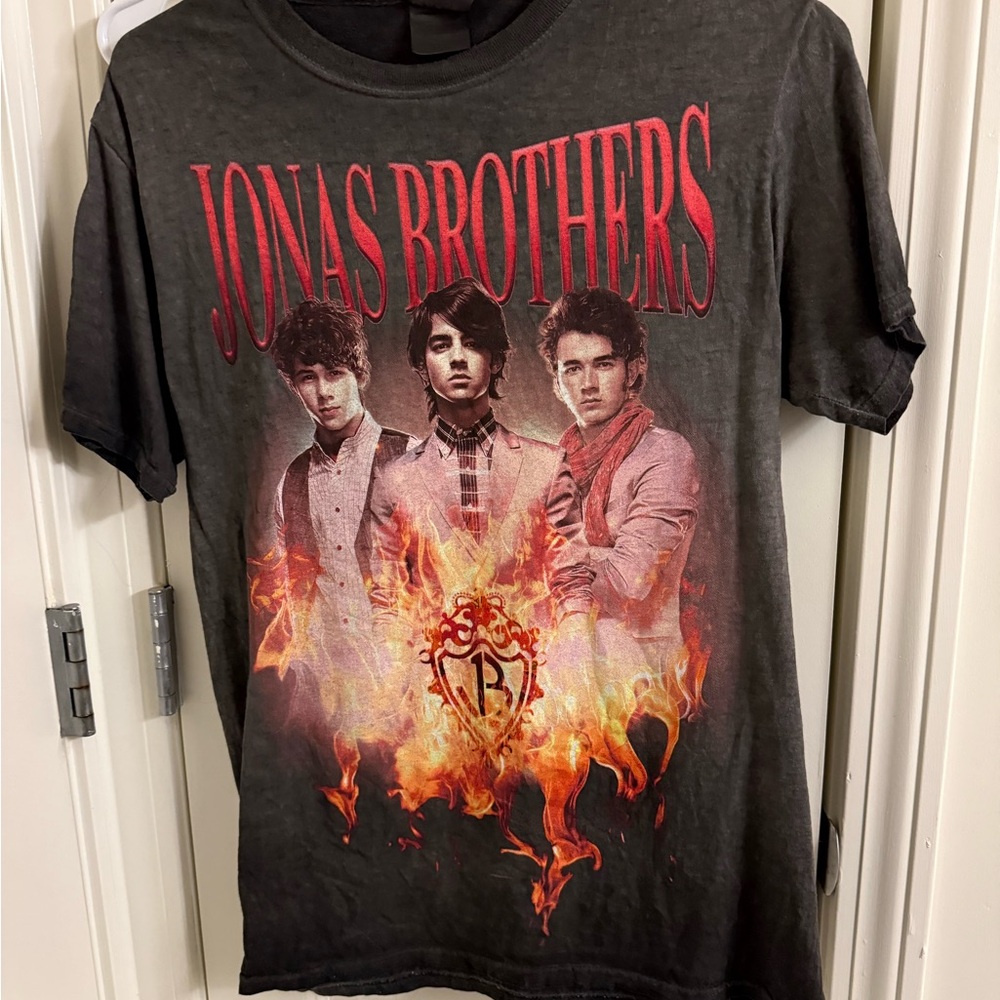 Jonas Brothers Black Graphic Short Sleeve Tee